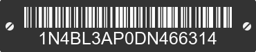 2013 NISSAN Altima 1N4BL3AP0DN466314 VIN decoded
