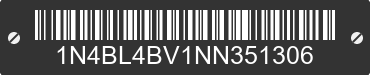 2022 NISSAN Altima 1N4BL4BV1NN351306 VIN decoded