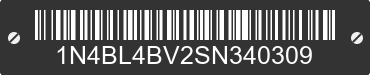 2025 NISSAN Altima 1N4BL4BV2SN340309 VIN decoded
