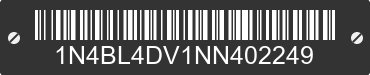 2022 NISSAN Altima 1N4BL4DV1NN402249 VIN decoded