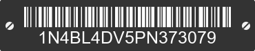 2023 NISSAN Altima 1N4BL4DV5PN373079 VIN decoded