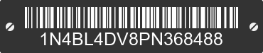 2023 NISSAN Altima 1N4BL4DV8PN368488 VIN decoded
