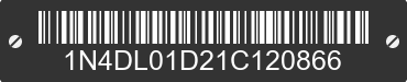2001 NISSAN Altima 1N4DL01D21C120866 VIN decoded