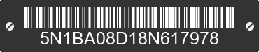 2008 NISSAN Armada 5N1BA08D18N617978 VIN decoded