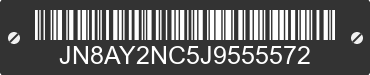 2018 NISSAN Armada JN8AY2NC5J9555572 VIN decoded