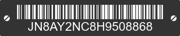 2017 NISSAN Armada JN8AY2NC8H9508868 VIN decoded