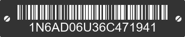 2006 NISSAN Frontier 1N6AD06U36C471941 VIN decoded