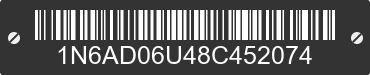 2008 NISSAN Frontier 1N6AD06U48C452074 VIN decoded