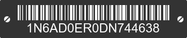 2013 NISSAN Frontier 1N6AD0ER0DN744638 VIN decoded