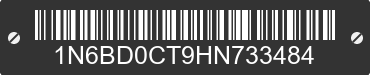 2017 NISSAN Frontier 1N6BD0CT9HN733484 VIN decoded
