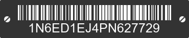 2023 NISSAN Frontier 1N6ED1EJ4PN627729 VIN decoded