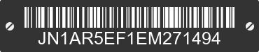 2014 NISSAN GT-R JN1AR5EF1EM271494 VIN decoded