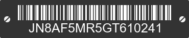2016 NISSAN Juke JN8AF5MR5GT610241 VIN decoded