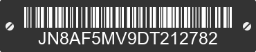 2013 NISSAN Juke JN8AF5MV9DT212782 VIN decoded