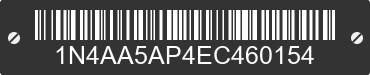 2014 NISSAN Maxima 1N4AA5AP4EC460154 VIN decoded