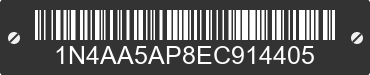 2014 NISSAN Maxima 1N4AA5AP8EC914405 VIN decoded