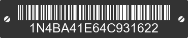 2004 NISSAN Maxima 1N4BA41E64C931622 VIN decoded