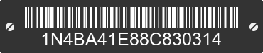 2008 NISSAN Maxima 1N4BA41E88C830314 VIN decoded