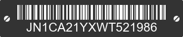 1998 NISSAN Maxima JN1CA21YXWT521986 VIN decoded