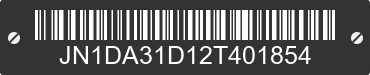2002 NISSAN Maxima JN1DA31D12T401854 VIN decoded