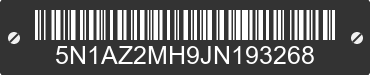 2018 NISSAN Murano 5N1AZ2MH9JN193268 VIN decoded