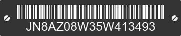 2005 NISSAN Murano JN8AZ08W35W413493 VIN decoded
