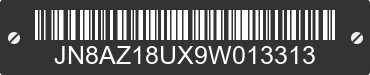 2009 NISSAN Murano JN8AZ18UX9W013313 VIN decoded