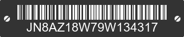 2009 NISSAN Murano JN8AZ18W79W134317 VIN decoded