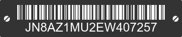 2014 NISSAN Murano JN8AZ1MU2EW407257 VIN decoded