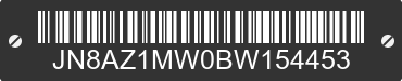 2011 NISSAN Murano JN8AZ1MW0BW154453 VIN decoded