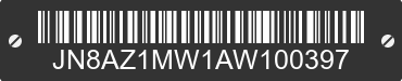 2010 NISSAN Murano JN8AZ1MW1AW100397 VIN decoded