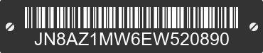 2014 NISSAN Murano JN8AZ1MW6EW520890 VIN decoded