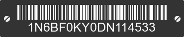 2013 NISSAN NV 1N6BF0KY0DN114533 VIN decoded