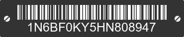 2017 NISSAN NV 1N6BF0KY5HN808947 VIN decoded