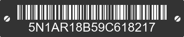 2009 NISSAN Pathfinder 5N1AR18B59C618217 VIN decoded
