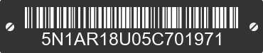 2005 NISSAN Pathfinder 5N1AR18U05C701971 VIN decoded