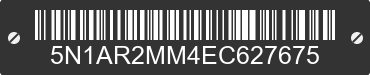 2014 NISSAN Pathfinder 5N1AR2MM4EC627675 VIN decoded