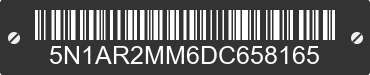 2013 NISSAN Pathfinder 5N1AR2MM6DC658165 VIN decoded