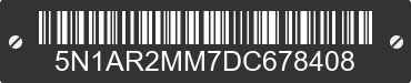 2013 NISSAN Pathfinder 5N1AR2MM7DC678408 VIN decoded