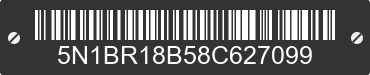 2008 NISSAN Pathfinder 5N1BR18B58C627099 VIN decoded