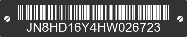 1987 NISSAN Pathfinder JN8HD16Y4HW026723 VIN decoded