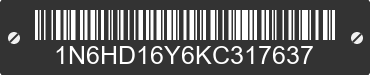 1989 NISSAN Pickup 1N6HD16Y6KC317637 VIN decoded
