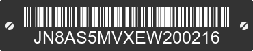 2014 NISSAN Rogue Select JN8AS5MVXEW200216 VIN decoded