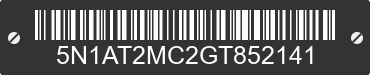 2016 NISSAN Rogue 5N1AT2MC2GT852141 VIN decoded