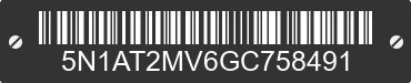 2016 NISSAN Rogue 5N1AT2MV6GC758491 VIN decoded