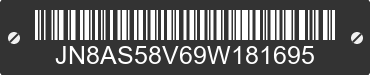 2009 NISSAN Rogue JN8AS58V69W181695 VIN decoded