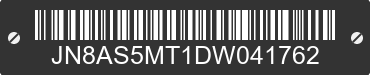 2013 NISSAN Rogue JN8AS5MT1DW041762 VIN decoded