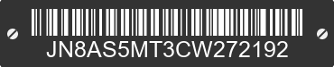 2012 NISSAN Rogue JN8AS5MT3CW272192 VIN decoded