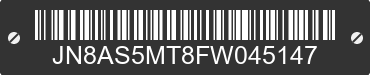 2015 NISSAN Rogue JN8AS5MT8FW045147 VIN decoded