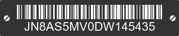 2013 NISSAN Rogue JN8AS5MV0DW145435 VIN decoded